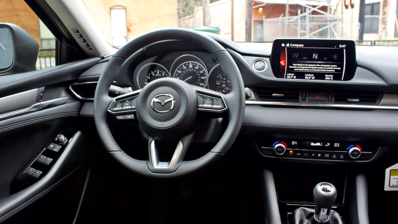 The interior on the Sport trim.